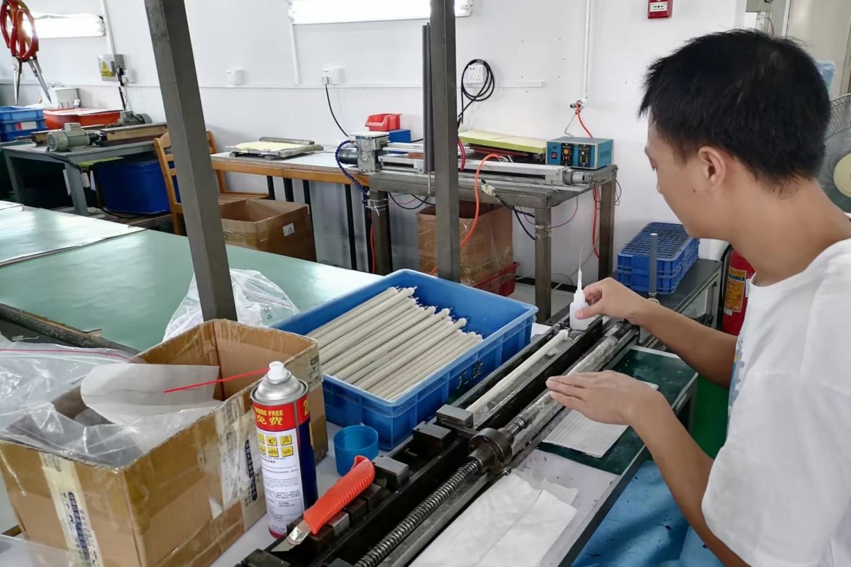 Atelier de production de rouleaux de charge