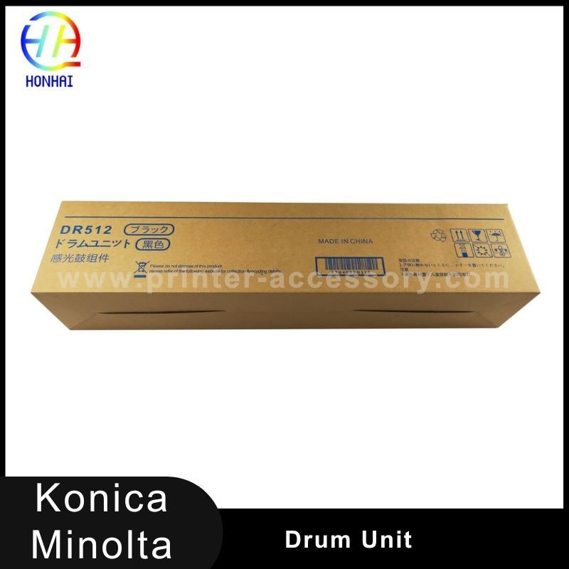 Black Drum Unit for Konica Minolta bizhub C224 C224e C284 C284e C364 C364e C454 C454e C554 C554e DR-512 DR-512C A2XN0TD