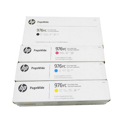 HP 976Y CMYK à haut rendement Cartouche originale large page L0S20YC L0S29YC L0S30YC L0S31YC