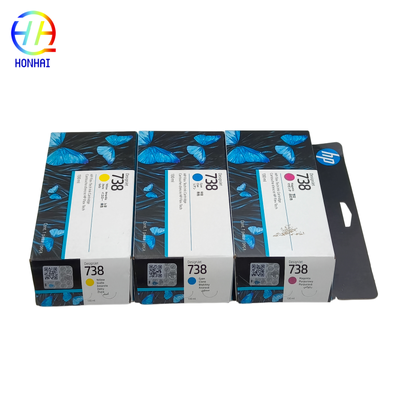 Nouvelle cartouche d'encre HP 738 DesignJet d'origine 498N7A 498N6A 498N5A 498P2A T850 T950